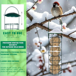 Bird Feeder  Set Of 2 Hanging Bird Feeding Kit Outdoor Garden Paddock Bird Seed Feeder Pet Supplies - thumbnail 5