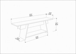 Decorotika Lanca Tv Stand Tv Unit For Tvs Up To 47 Inch Black Marble Effect - thumbnail 7