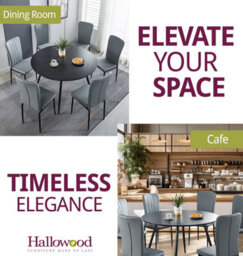 Hallowood Furniture Cullompton Large Black Round Dining Table 120Cm With 6 Light Grey Faux Leather Chairs - thumbnail 6