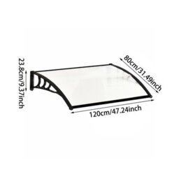 Breeins Waterproof Front Door Canopy Outdoor Awning Window Garden Canopy Patio Porch Awning Rain Shelter Cover W 270 Cm - thumbnail 6