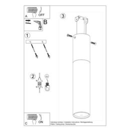 Sollux Lighting Pablo Steel & Wood Natural 1 Light Classic Ceiling Light - thumbnail 6
