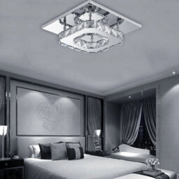 12W Modern Led Crystal Flush Ceiling Light - thumbnail 1