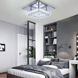 12W Modern Led Crystal Flush Ceiling Light - thumbnail 5
