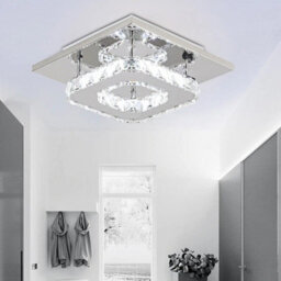 12W Modern Led Crystal Flush Ceiling Light - thumbnail 3