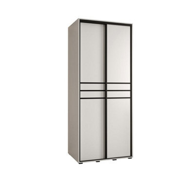 Arte Bright White Sliding Wardrobe W120Cmh205Cmd60Cm - Streamlined Storage For Modern Bedrooms - image 1