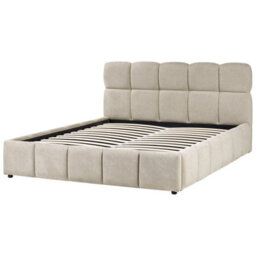 Beliani Ottoman Bed Fabric Noyon 160 X 200 Cm (Eu King Size) Taupe - thumbnail 6