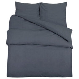 Walplus Duvet Cover Set Anthracite 260X220 Cm Cotton - thumbnail 2