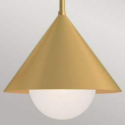 Luminosa Lighting Elstead Alora Mood Remyck Multi Arm Pendant Ceiling Light Contemporary Brushed Gold 3X E27 - thumbnail 5