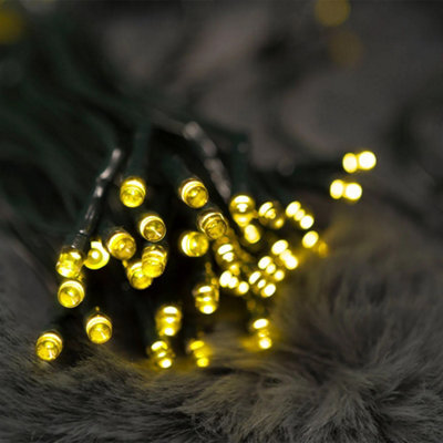 70 Led Solar Fairy String Lights Outdoor, Yellow Colour Led Garden Lights - image 1