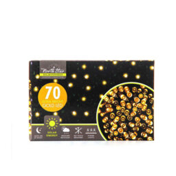 70 Led Solar Fairy String Lights Outdoor, Yellow Colour Led Garden Lights - thumbnail 4