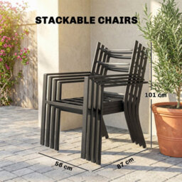 Outsunny 5 Pieces Outdoor Dining Set With Cushions, Garden Dining Set For 4 - thumbnail 9