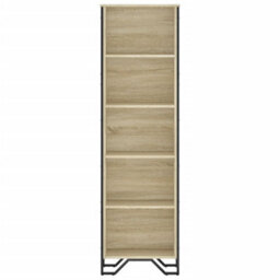 Berkfield Bookcase Sonoma Oak 50X31X169 Cm Engineered Wood - thumbnail 4