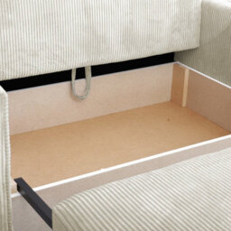 Viva Bis Ii Premium Upholstered Sofa Bed For Living Room Chipboard Frame Foam Wave Spring 133X85X98Cm Cream - thumbnail 6