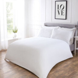 Julian Charles Home Bedford White Waffle Modern Duvet Set - thumbnail 3