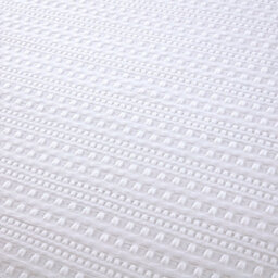 Julian Charles Home Bedford White Waffle Modern Duvet Set - thumbnail 2
