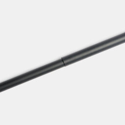 Ohs Curtain Pole Extendable 28mm Metal Finnials Twist End Rod 120-200Cm, Black - thumbnail 4