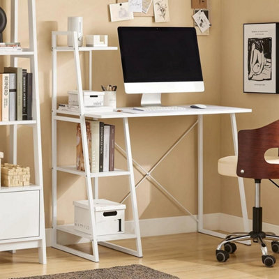White Computer Desk Laptop Pc Study Table Home Office Desk - image 1