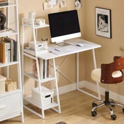 White Computer Desk Laptop Pc Study Table Home Office Desk - thumbnail 4