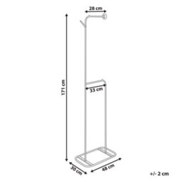 Wyld And Coco Luxehome Gold Iron Clothes Rail 171Cm Freestanding - Minimalist Metal Wardrobe Organiser - thumbnail 4