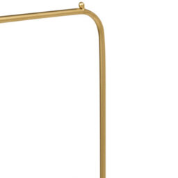 Wyld And Coco Luxehome Gold Iron Clothes Rail 171Cm Freestanding - Minimalist Metal Wardrobe Organiser - thumbnail 7
