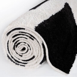 The Rugs Joli Black And White Chequered Rug Soft Dense Pile Easy To Clean And Pet Friendly For Living Rooms And Bedrooms - thumbnail 7