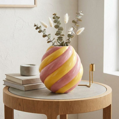 Garden Greatness Relica Swirl Flower Decorative Vase - image 1