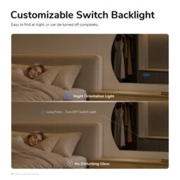 Emke Frameless Led Bathroom Mirror 73 X 90Cm, 3 Colour Temperatures, Dimmable, Anti-Fog, Touch Control - thumbnail 5