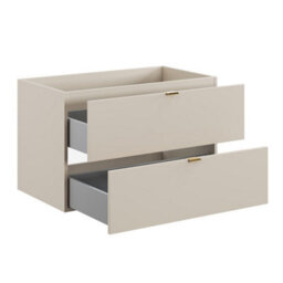Heze Furniture Dalia Bathroom Cabinet 80Cm With 2 Drawers And Basin - Cashmere - thumbnail 4