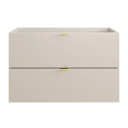 Heze Furniture Dalia Bathroom Cabinet 80Cm With 2 Drawers And Basin - Cashmere - thumbnail 3