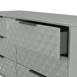 Anzio Matt Dusk Grey 6 Drawer Chest (H)737mm (W)1130mm (D)395mm - thumbnail 5