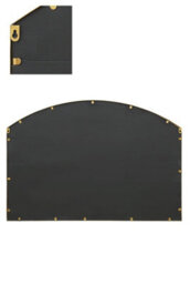 "Mirroroutlet Over Mantle Arcus - Gold Framed Arched Wall Mirror 43"" X 29"" (110Cm X 75Cm)" - thumbnail 5