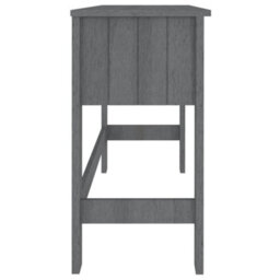 Vidaxl Desk Hamar Dark Grey 110X40X75 Cm Solid Wood Pine Desks - thumbnail 6