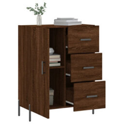 Berkfield Classic Sideboard Brown Oak 69.5X34X90 Cm Engineered Wood - thumbnail 4