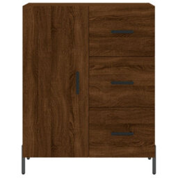 Berkfield Classic Sideboard Brown Oak 69.5X34X90 Cm Engineered Wood - thumbnail 5