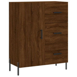 Berkfield Classic Sideboard Brown Oak 69.5X34X90 Cm Engineered Wood - thumbnail 1