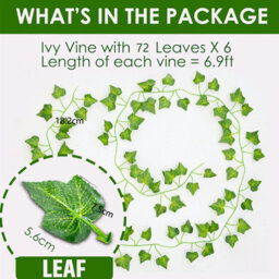 Artificial Ivy Garlands - Set Of 6, 210Cm Length - thumbnail 2