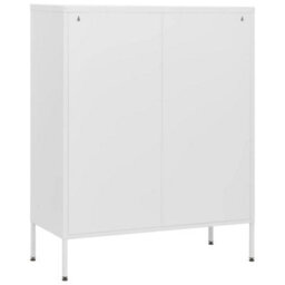 Vidaxl Chest Of Drawers White 80X35X101.5 Cm Steel Chests Of Drawers - thumbnail 5