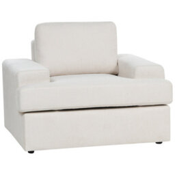 Beliani Living Room Set 4 Seater Alla Fabric Light Beige - thumbnail 7