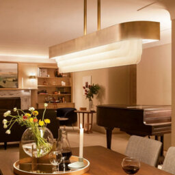 Luminosa Lighting Elstead Kichler Serene Led Pendant Ceiling Light Contemporary Natural Brass 3000K - thumbnail 5