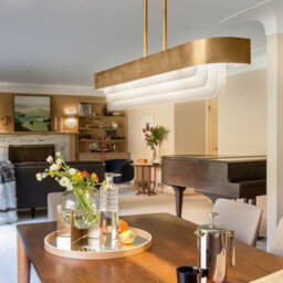 Luminosa Lighting Elstead Kichler Serene Led Pendant Ceiling Light Contemporary Natural Brass 3000K - thumbnail 2