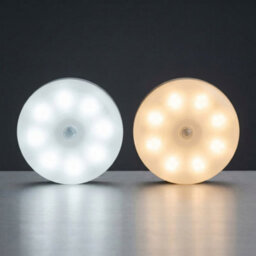 1Pc Motion Sensor Led Night Light Wireless Pir Detector Lamp Bedroom Staircase Closet Warm White - thumbnail 4