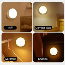 1Pc Motion Sensor Led Night Light Wireless Pir Detector Lamp Bedroom Staircase Closet Warm White - thumbnail 5