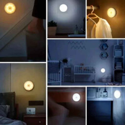 1Pc Motion Sensor Led Night Light Wireless Pir Detector Lamp Bedroom Staircase Closet Warm White - thumbnail 9