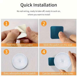 1Pc Motion Sensor Led Night Light Wireless Pir Detector Lamp Bedroom Staircase Closet Warm White - thumbnail 6