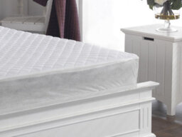 "Lancashire Textiles Polycotton Quilted Mattress Protector With 12"" (30Cm) Skirt Machine Washable Protection - Single" - thumbnail 2
