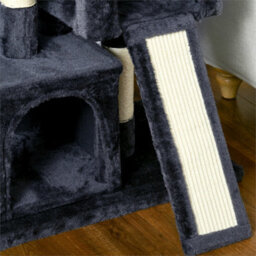 Dark Grey Cat Tree, 83Cm Indoor Cat Scratching Post Climbing Frame - thumbnail 4