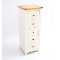 Cabinet Bits Maggiori 5 Drawer Narrow Chest Of Drawers Brass Knob - thumbnail 3