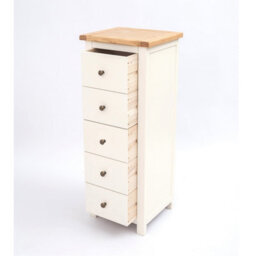 Cabinet Bits Maggiori 5 Drawer Narrow Chest Of Drawers Brass Knob - thumbnail 4