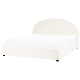 Beliani Ottoman Bed Boucle Vaucluse 180 X 200 Cm (Eu Super King) Off-White - thumbnail 5
