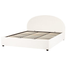 Beliani Ottoman Bed Boucle Vaucluse 180 X 200 Cm (Eu Super King) Off-White - thumbnail 6